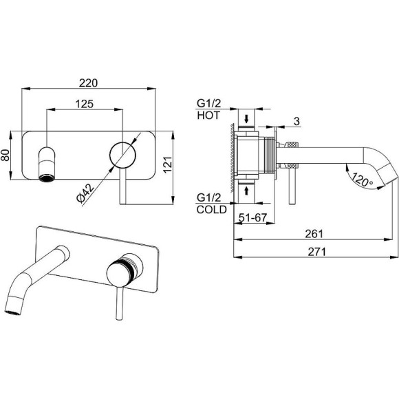 Смеситель для раковины Allen Brau Priority 5.31003-31 Черный матовый Смеситель для раковины Allen Brau Priority 5.31003-31 Черный матовый