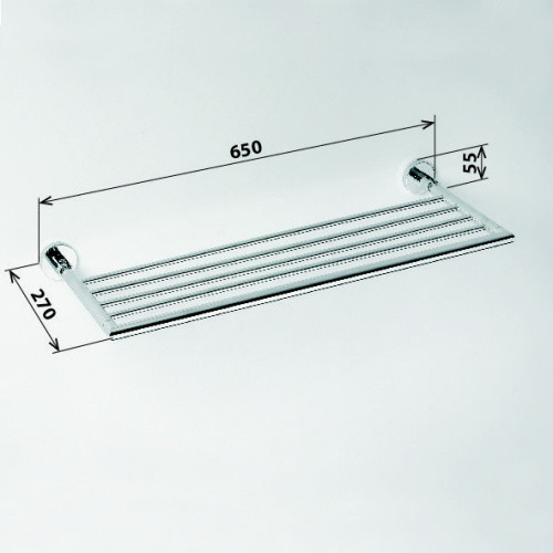 Полка для полотенец Bemeta Omega 104205152 Глянец Полка для полотенец Bemeta Omega 104205152 Глянец