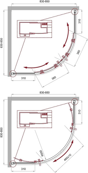 Душевой уголок BelBagno Uno 85х85 UNO-195-R-2-85-C-Cr профиль Хром стекло прозрачное Душевой уголок BelBagno Uno 85х85 UNO-195-R-2-85-C-Cr профиль Хром стекло прозрачное