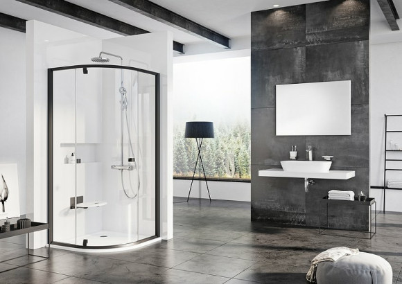 Душевой уголок Ravak Pivot PSKK3 90x90 37677300Z1 профиль Черный стекло Transparent Душевой уголок Ravak Pivot PSKK3 90x90 37677300Z1 профиль Черный стекло Transparent