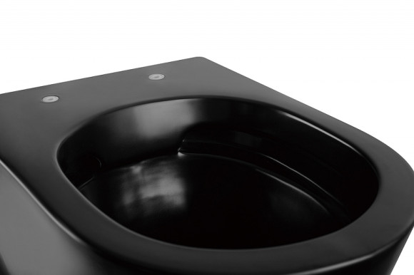 Унитаз Abber Bequem AC1103MB подвесной Черный матовый с сиденьем Микролифт Унитаз Abber Bequem AC1103MB подвесной Черный матовый с сиденьем Микролифт