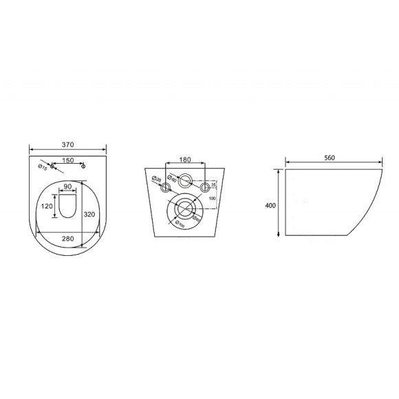 Унитаз Abber Bequem AC1103MB подвесной Черный матовый с сиденьем Микролифт Унитаз Abber Bequem AC1103MB подвесной Черный матовый с сиденьем Микролифт