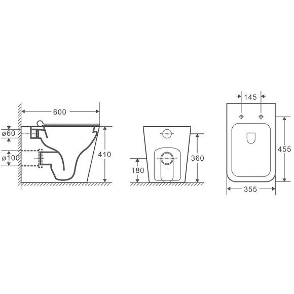 Унитаз Grossman GR-4414S подвесной с сиденьем Микролифт Унитаз Grossman GR-4414S подвесной с сиденьем Микролифт