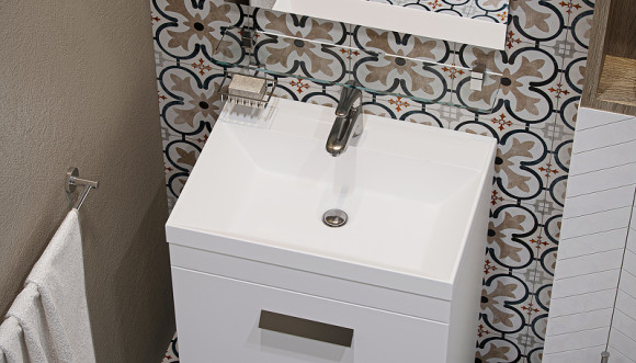 Тумба под раковину Velvex Orlando 60 tn.ORL.CLA.60.2Y Белая матовая