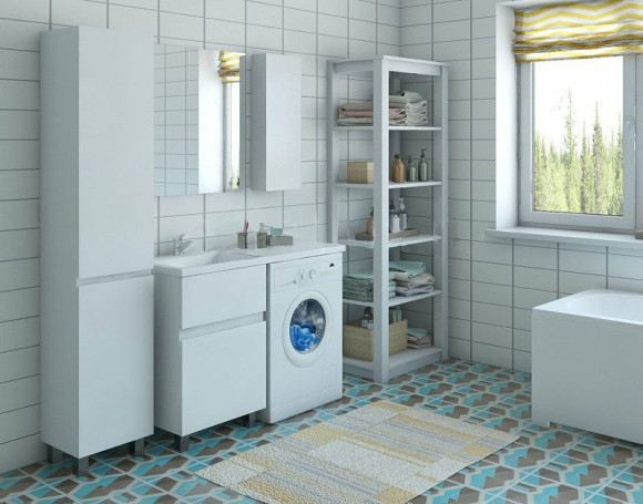 Тумба с раковиной Эстет Dallas Luxe 150 L ФР-00009681 Белая