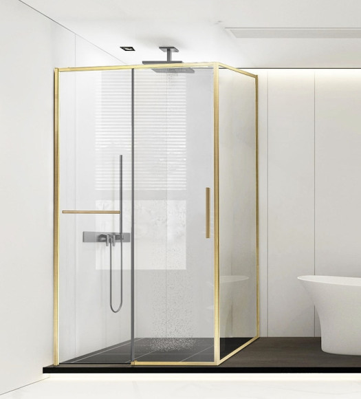 Душевой уголок Vincea Slim Soft 150x90 VSR-1SS9015CLG профиль Брашированное золото стекло прозрачное Душевой уголок Vincea Slim Soft 150x90 VSR-1SS9015CLG профиль Брашированное золото стекло прозрачное