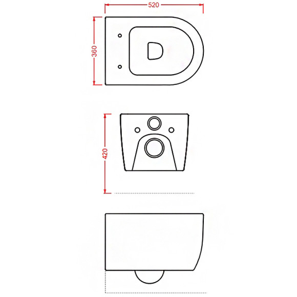 Унитаз Artceram Monet MNV001 01 00 подвесной Белый без сиденья