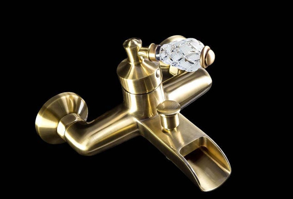 Смеситель для ванны Boheme Vogue Crystal 203-CRST Бронза