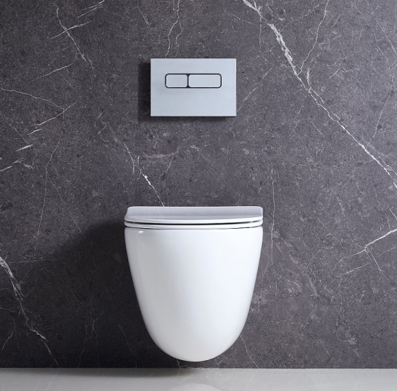 Комплект унитаза BelBagno Amanda BB051CHR+BB051SC с инсталляцией Grohe Rapid SL 38721001 с сиденьем Микролифт и клавишей смыва Хром