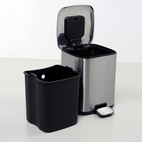 Ведро для мусора WasserKRAFT K-649 Нержавеющая сталь