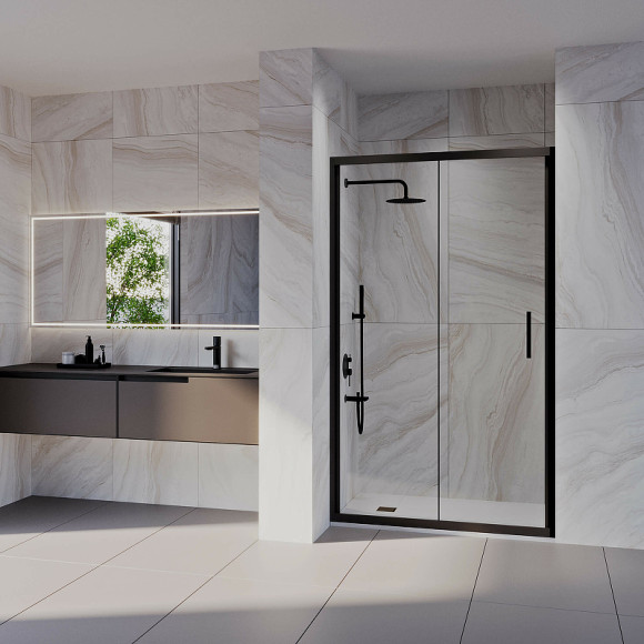 Душевая дверь RGW Passage PA-21B 90 06082109-14 профиль Черный стекло прозрачное