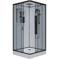 Душевая кабина Niagara Premium 90x90 NG-6901-01GQ Black с гидромассажем Душевая кабина Niagara Premium 90x90 NG-6901-01GQ Black с гидромассажем