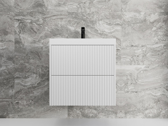 Тумба под раковину Style Line Стокгольм 60 ЛС-00002307 подвесная Белый рифленый софт Тумба под раковину Style Line Стокгольм 60 ЛС-00002307 подвесная Белый рифленый софт