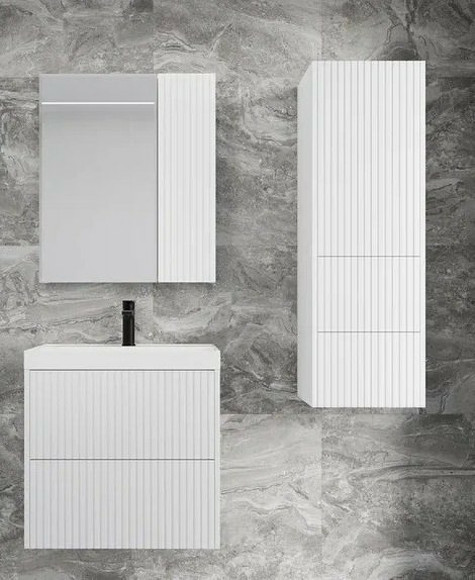 Тумба под раковину Style Line Стокгольм 60 ЛС-00002307 подвесная Белый рифленый софт Тумба под раковину Style Line Стокгольм 60 ЛС-00002307 подвесная Белый рифленый софт