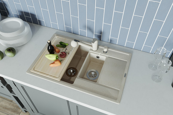 Кухонная мойка Florentina Липси-780К 20.250.D0780.305 Грей