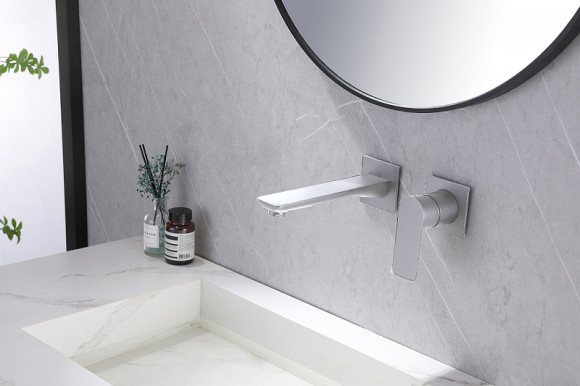 Смеситель для раковины Abber Weiss Insel AF8082W Белый хром Смеситель для раковины Abber Weiss Insel AF8082W Белый хром