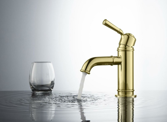 Смеситель для раковины Aquatek Классик AQ1510PG Полированное золото