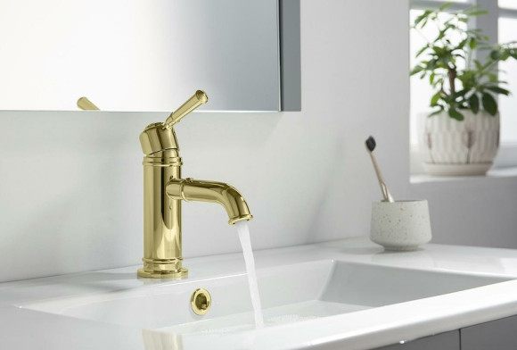 Смеситель для раковины Aquatek Классик AQ1510PG Полированное золото