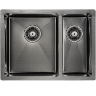Кухонная мойка Paulmark Gerberg 59/2S Uni PM225944-GML Вороненая сталь Кухонная мойка Paulmark Gerberg 59/2S Uni PM225944-GML Вороненая сталь