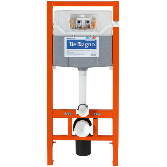 Инсталляция BelBagno BB001-120 для подвесного унитаза без клавиши смыва Инсталляция BelBagno BB001-120 для подвесного унитаза без клавиши смыва