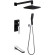 Душевая система Boheme Venturo 374-B-2 Черная Хром