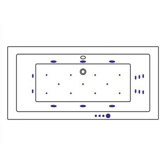 Акриловая ванна Whitecross Savia Duo 170x80 0103.170080.100.ULTRA.WH с гидромассажем Акриловая ванна Whitecross Savia Duo 170x80 0103.170080.100.ULTRA.WH с гидромассажем