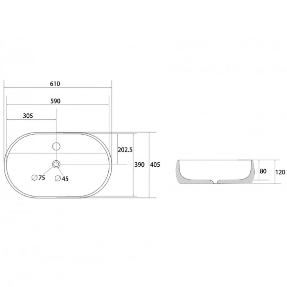 Раковина Abber Bequem 60 AC2113 Белая Раковина Abber Bequem 60 AC2113 Белая