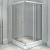 Душевой уголок Radomir 90x90 1-03-1-0-0-1180 с поддоном профиль Белый стекло прозрачное