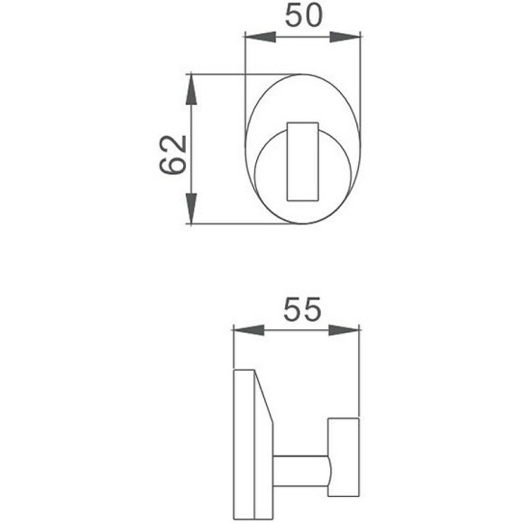 Крючок Haiba HB1605-1 Хром Крючок Haiba HB1605-1 Хром