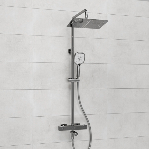 Душевая система WasserKRAFT A199.069.065.087.CH Thermo с термостатом Хром Душевая система WasserKRAFT A199.069.065.087.CH Thermo с термостатом Хром