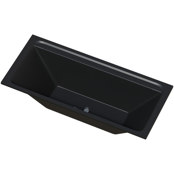 Акриловая ванна Corpa Nera Bellini 180x80 CN05032BLM Черная матовая без гидромассажа