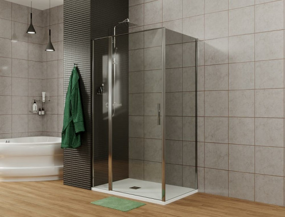 Душевая дверь Allen Brau Priority 140 3.31010.00G профиль Хром стекло тонированное Душевая дверь Allen Brau Priority 140 3.31010.00G профиль Хром стекло тонированное