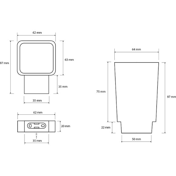 Стакан для зубных щеток Bemeta Via 135011012 Хром Стакан для зубных щеток Bemeta Via 135011012 Хром