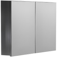 Зеркальный шкаф Boheme Armadi Art Vallessi 100 546-A glossy с подсветкой Антрацит глянец