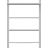 Электрический полотенцесушитель Point Афина PN04846PW П3 400x600 с полкой, диммер справа Белый