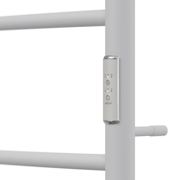 Электрический полотенцесушитель Point Афина PN04846PW П3 400x600 с полкой, диммер справа Белый Электрический полотенцесушитель Point Афина PN04846PW П3 400x600 с полкой, диммер справа Белый