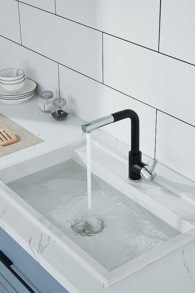 Смеситель для кухни Paulmark Kassel Ka214311-401 Антрацит Хром Смеситель для кухни Paulmark Kassel Ka214311-401 Антрацит Хром