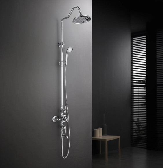 Душевая система Aquatek Классик AQ2543CR с термостатом Хром Душевая система Aquatek Классик AQ2543CR с термостатом Хром