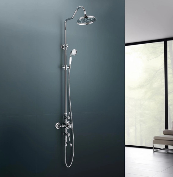 Душевая система Aquatek Классик AQ2543CR с термостатом Хром Душевая система Aquatek Классик AQ2543CR с термостатом Хром
