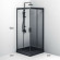 Душевой уголок AM.PM Gem 90х90 W90G-403-090BT профиль Черный матовый стекло прозрачное Душевой уголок AM.PM Gem 90х90 W90G-403-090BT профиль Черный матовый стекло прозрачное
