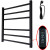 Электрический полотенцесушитель Маргроид Вид 81-10 профильный 600x500 8110-6050-1081-9005R правый Черный матовый