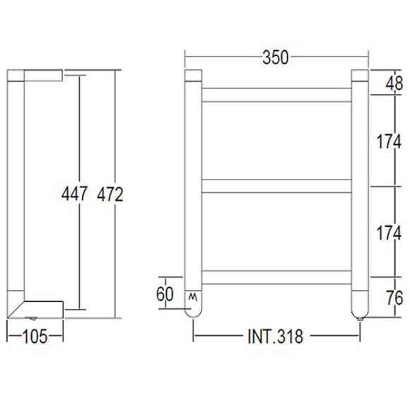 Электрический полотенцесушитель Margaroli Sole 540/S Хром Электрический полотенцесушитель Margaroli Sole 540/S Хром