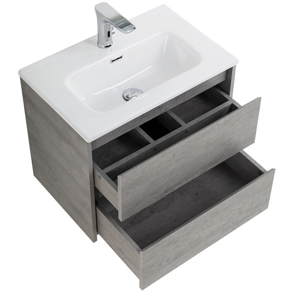Тумба под раковину BelBagno Kraft 39 60 KRAFT 39-600/390-2C-SO-CG подвесная Cemento Grigio Тумба под раковину BelBagno Kraft 39 60 KRAFT 39-600/390-2C-SO-CG подвесная Cemento Grigio