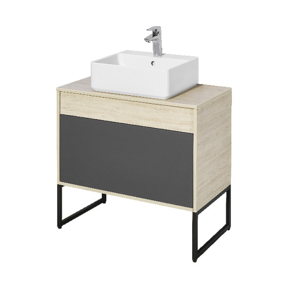 Тумба под раковину Aquaton Лофт Урбан 80 1A247601LQX60 подвесная Cерый графит Дуб орегон Тумба под раковину Aquaton Лофт Урбан 80 1A247601LQX60 подвесная Cерый графит Дуб орегон