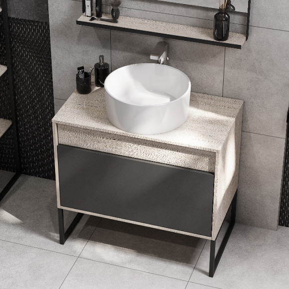 Тумба под раковину Aquaton Лофт Урбан 80 1A247601LQX60 подвесная Cерый графит Дуб орегон Тумба под раковину Aquaton Лофт Урбан 80 1A247601LQX60 подвесная Cерый графит Дуб орегон