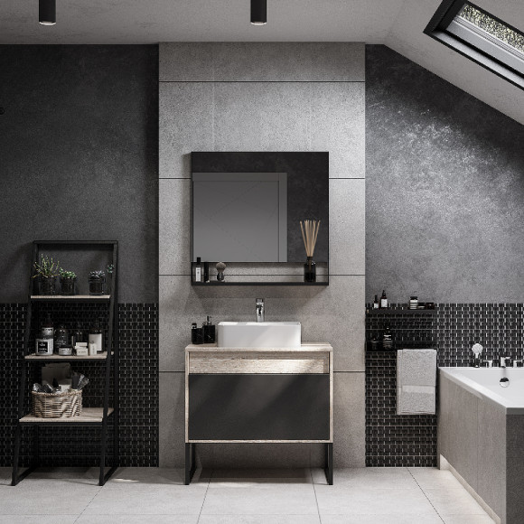 Тумба под раковину Aquaton Лофт Урбан 80 1A247601LQX60 подвесная Cерый графит Дуб орегон Тумба под раковину Aquaton Лофт Урбан 80 1A247601LQX60 подвесная Cерый графит Дуб орегон