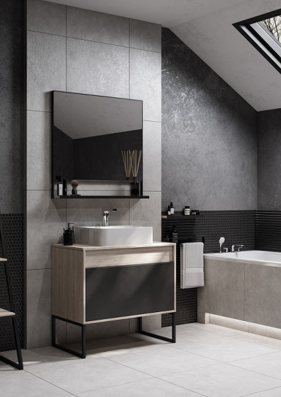 Тумба под раковину Aquaton Лофт Урбан 80 1A247601LQX60 подвесная Cерый графит Дуб орегон Тумба под раковину Aquaton Лофт Урбан 80 1A247601LQX60 подвесная Cерый графит Дуб орегон