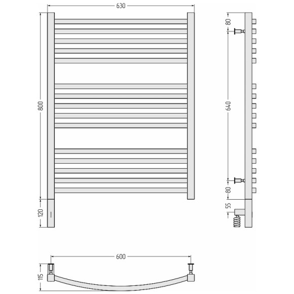Электрический полотенцесушитель Сунержа Аркус 3.0 800x600 L 020-5704-8060 Шампань Электрический полотенцесушитель Сунержа Аркус 3.0 800x600 L 020-5704-8060 Шампань