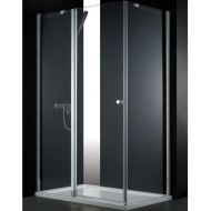 Душевой уголок Cezares ELENA-W-AH-1-90/80-P-Cr-L профиль Хром стекло рифленое