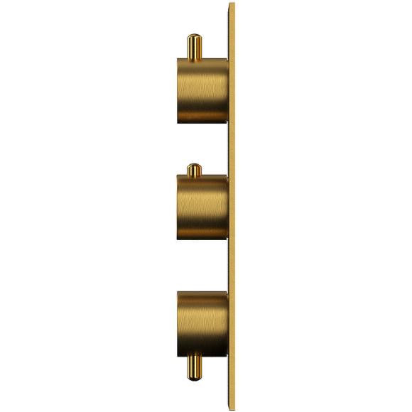 Душевая система Whitecross Y brushed gold YSET11TOPGLB с термостатом Брашированное золото Душевая система Whitecross Y brushed gold YSET11TOPGLB с термостатом Брашированное золото